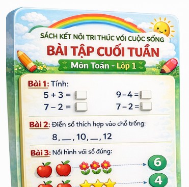Bài tập cuối tuần Toán  lớp 1 – Sách Kết nối tri thức
